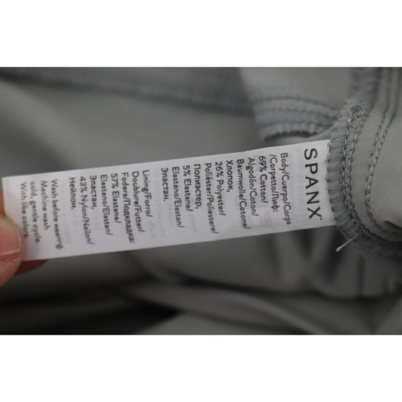 NEW SPANX Women 1X Jean-ish Ankle Leggings Stone Wash Camo High Rise - Picture 8 of 12